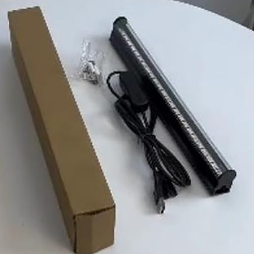 FTVOGUE Barra de Lámpara de Luz Negra LED, Enchufe USB, Luz de Detección de Fluorescencia Portátil, 5 W, 380 a 400 Nm, Haz de 270 Grados, Paquete de 2 para Fiestas, Escenario, Bar, Club, KTV (2