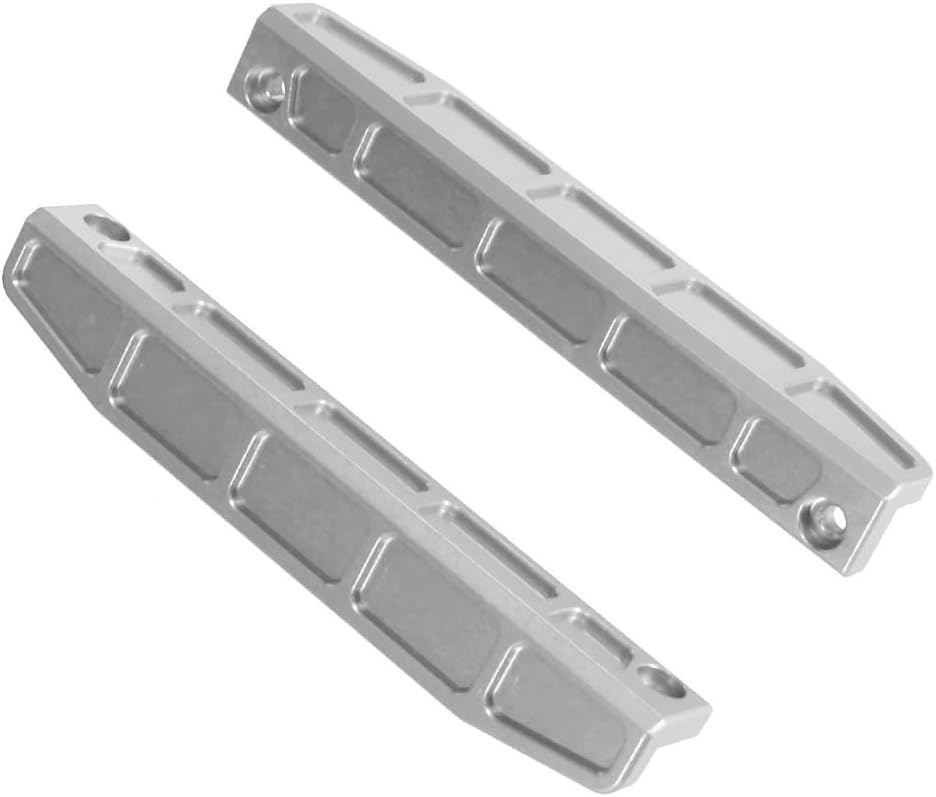 16130 Chassis Accessories, Metal Upgrade Modification Left and Right Chassis Edge Guard Parts for Hyper Go H16BM H16GT H16DR H16PL 16207 16208 16209 16210 H16V3 1/16 RC Car (Blue)