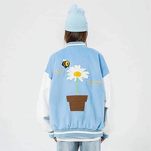 Giacca da Baseball Hip Hop Patchwork Giacche da