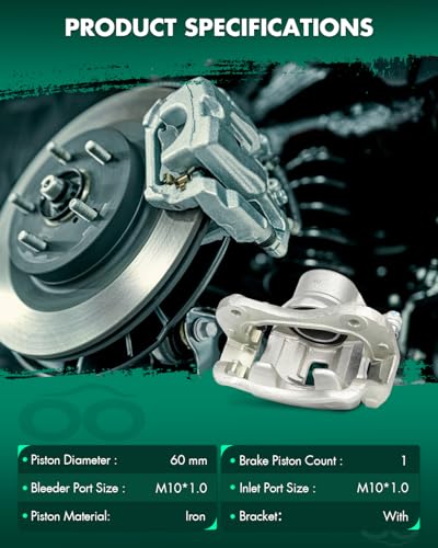 Image of SCITOO 19B2996 19B2997 Front Left & Right Disc Brake Calipers Assembly w /Bracket For Hyundai For Tucson 2005-2009,For Kia For Sportage 2005-2010