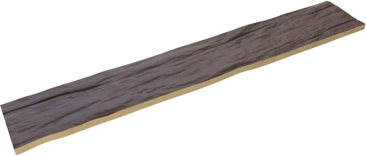 Ekena Millwork BMRWS1C0060X010X240SA 1-Sided Riverwood Endurathane Plank Faux Wood Beams, 20-in. L, Sangria