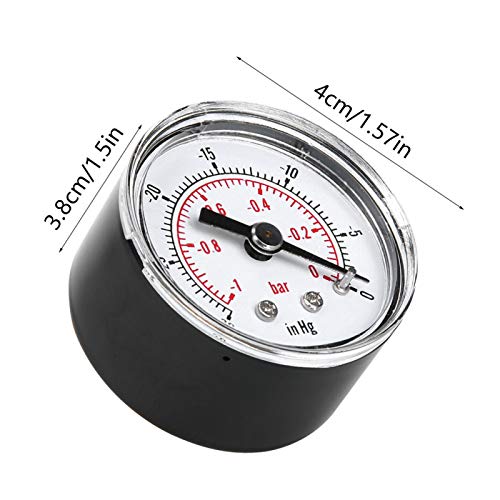 Medidor de vácuo, medidor de pressão de ar de -30~0INHg, para compressor de ar óleo água gás