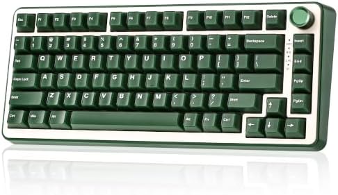 YUNZII B75 PRO Wireless Mechanical Keyboard (Olive Green, Milk Switch) M2 Dual 8K Wireless Gaming Mouse (Orange) - 1