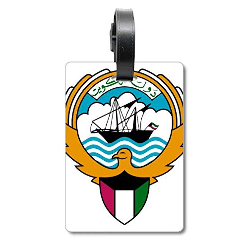 Étiquette pour valise motif drapeau Kuwait pour repérer vos bagages à l'aéroport