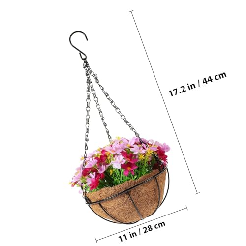 Flores artificiales colgantes realistas Toddmomy de seda resistente a roturas 3