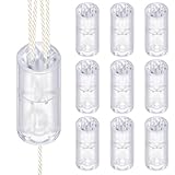 Pangda 10 Pcs Breakaway Cord Condensers Anti Strangulation Design Window Blinds Pull Cord Safety Baby Proof Compatible with All Horizontal Blinds for Households with Young Kids and Small Pets (Clear)