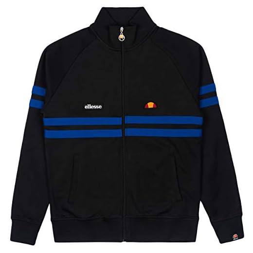 Ellesse Rimini Track Top - Camiseta para Hombre, Hombre, SHC00892, Negro, Large