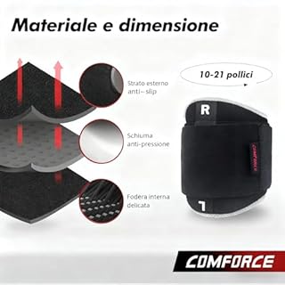 COMFORCE Tutore per il Sollievo dal Dolore Sciatico, Tutore per il Sollievo dal Dolore del Nervo Sciatico con Cuscinetto a Pressione per Uomini e Donne Unisex (10″-21″) (Polpaccio)