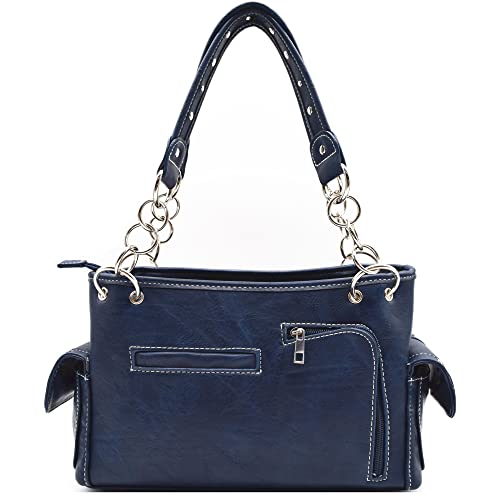 American Flag USA Stars and Stripes Patriotic Leather Purse Women Rhinestone Country Handbag Wallet Set Red White and Blue4