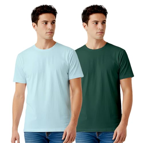 Image of 100% PIMA Cotton T Shirt for Man | Premium Men T-Shirts Regular Fit | Half Sleeve Round Neck Cotton Tshirt for Man | Mens Tees Made for Indian Climate | Available in 10 Colours