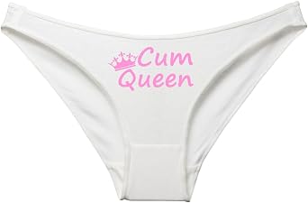 Cum Queen Sexy & Edgy Panties for Wife, Intimate Apparel, Funny Lettering Design, Comfortable Fit