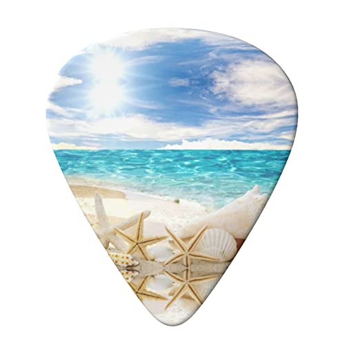 Ocean Beach Lot de 6 médiators pour guitare acoustique, guitare électrique, basse, ukulélé – fins, moyens et épais - Les Beatles, Paul McCartney, John Lennon, RIngo Starr, George Harrison Ocean Beach Lot de 6 médiators pour guitare acoustique, guitare électrique, basse, ukulélé - fins, moyens et épais – Image 4