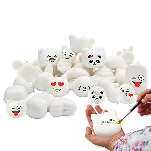 WATINC Random 30 Pcs DIY Squishy Cream Scented Kawaii Simulation Lovely Toy Medium