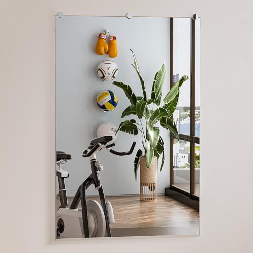 Honyee Home Gym Mirror, 48" x 24" x 2PCS, Wall Mounted
