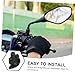 Happyyami 2Pcs Durable Motorcycle Mirror Mount Holder Lightweight Clamp for Enhanced Nighttime Safety Compatible with Electric Cars and Bikes Easy Installation for Secure Setup