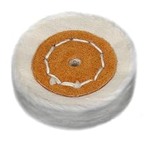 2" All Cotton Buffing Polishing Wheel, 2-Pack Diameter 2inch/50mm Soft Flannel 50 Ply Center Hole 4mm/0.15in High-Grade Cloth Buffing Polishing Wheel