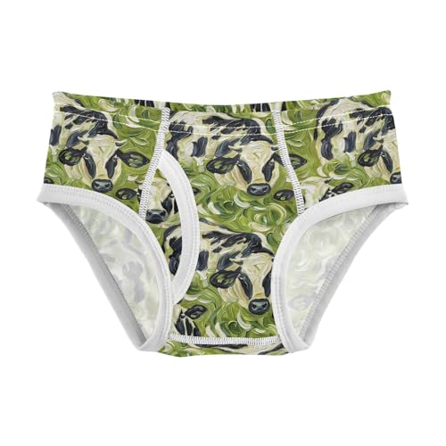 visesunny Boys Cotton Underwear Oil Cow Pattern Printed Toddler Soft Training Briefs Size 2T-8Y for Kids