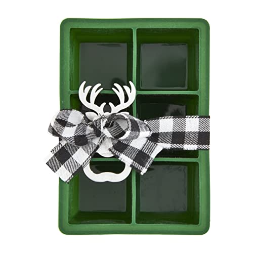 Molde de silicona para cubos de hielo verde miniatura 1