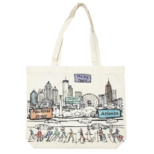 Image of Cities Around the World Artwork Tote Bag Series- Designed in the USA, 17 inchx14 inch, Double Sided Print, Souvenir & Gift