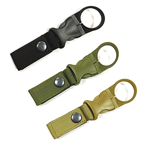 CellCase 3pcs Portable Water Bottle Drink Buckle Hook Holder Clip Key Chain Ring Carabiner for Outdoor Camping Hiking Traveling