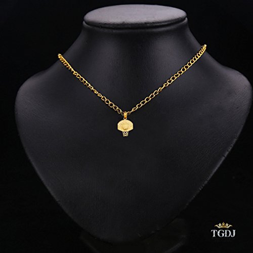 14K Yellow Gold Basketball Pendant2