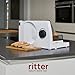 ritter markant 7 Klappbarer elektrischer Allesschneider & Brotschneidemaschine mit Messerabdeckung
