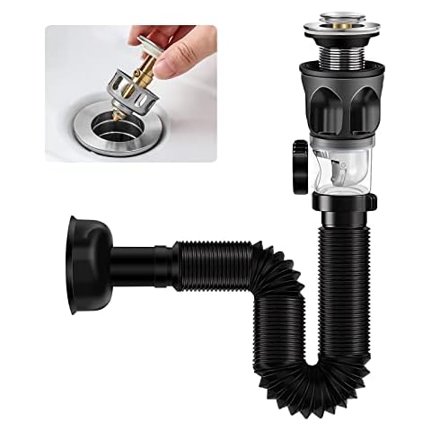 LgowithU Universal Kitchen Sink Basket Strainer, Pop Up Sink Drain Strainer with Anti-Clogging Filter Basket for Bathtub, Kitchen, Bathroom and Laundry Sink Cover