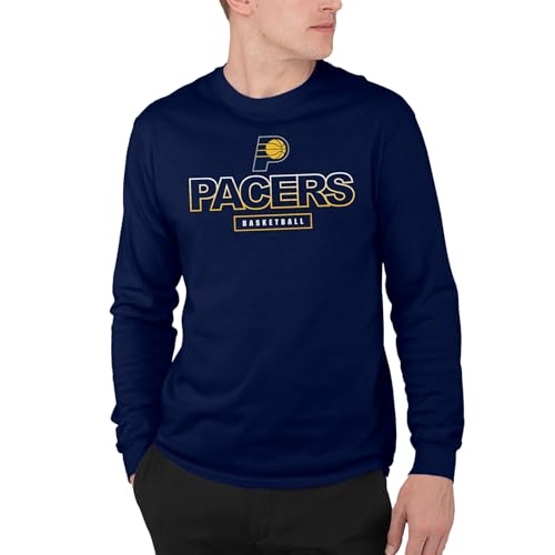 Junk Food NBA - Indiana Pacers Fade Away Adult LS T-Shirt