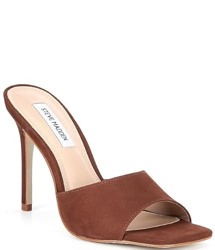 Steve Madden Women's Signal Heeled Sandal, Brown Nubuck, 9.5 #TOP3