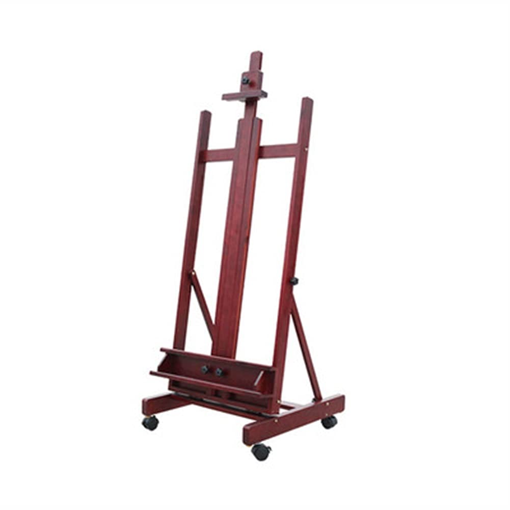 Txgjwra Large Studio Painting Frame Type Beech Artist Easel Adjustable Removable Inclined Easel, Floor Coating Studios,Skcnag3002
