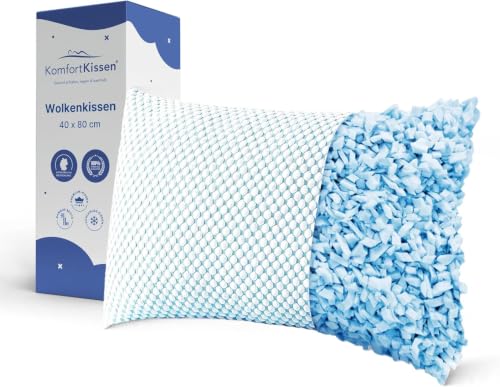 MKS Poduszka z Pianki z Pamięcią Kształtu 70×50 cm – Ergonomiczna Poduszka Chmura z Żelem Chłodzącym – Poduszka do Spania na Boku, Plecach i Brzuchu – Wygoda i Relaks