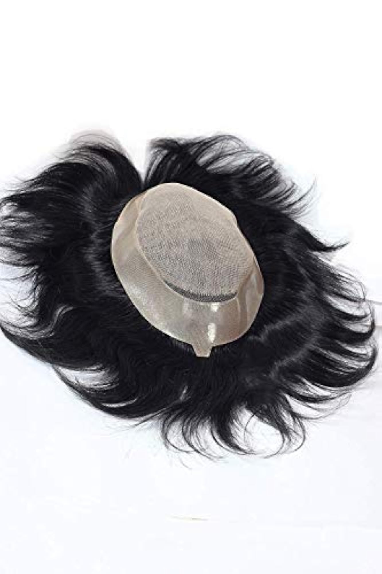 Front Lace Mirage Human Hair Wig for Men, Black