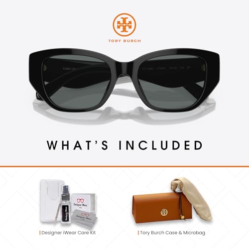 Tory Burch TY7196U Rectangular Sunglasses for Women +BUNDLE with ACCESSORY EYEWEAR KIT2