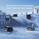 Beatbot AquaSense 2 Ultra Cordless Robotic Pool Cleaner for Complex Pools, Mapping with AI Camera, 5-in-1 Cleaning, Smart Surface Parking, Skimmer with APP Control, Water Clarification – Dark Green
