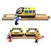 Battery Operated Locomotive Train Set for Wooden Train Tracks Magnetic Connection, Powerful Engine Bullet Train Set Compatible with Thomas, Brio, Melissa and Doug, Electric Train Toys for Toddlers