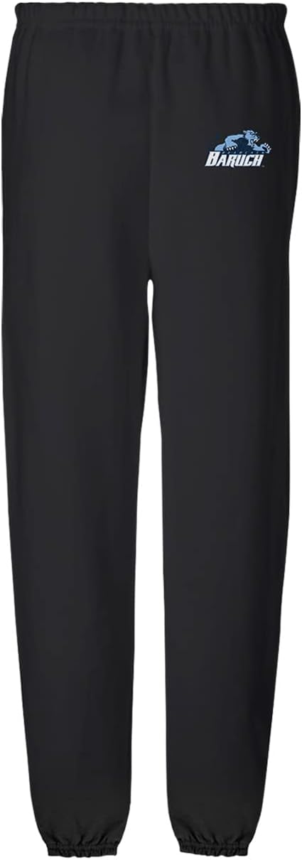 LOGOVISION Mens Jogger Sweatpants Collegiate School Logo Black Collection