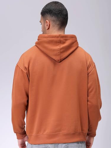 Sweat à capuche homme coupe décontractée avec ouverture devant