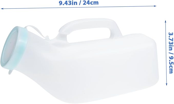 ORFOFE 4 piezas orinal para hombres, recipiente portátil para orina, ideal para emergencias, viajes y acampadas, hermético y fácil de limpiar miniatura 2