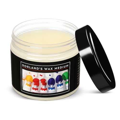Conelist 1 Pcs Cold Wax Medium 4 oz Versatile Waterproof Protective Pure Wax and Damar Resin Medium for Painting Sealing and Finishing Oil Painting Waterproof and Dustproof