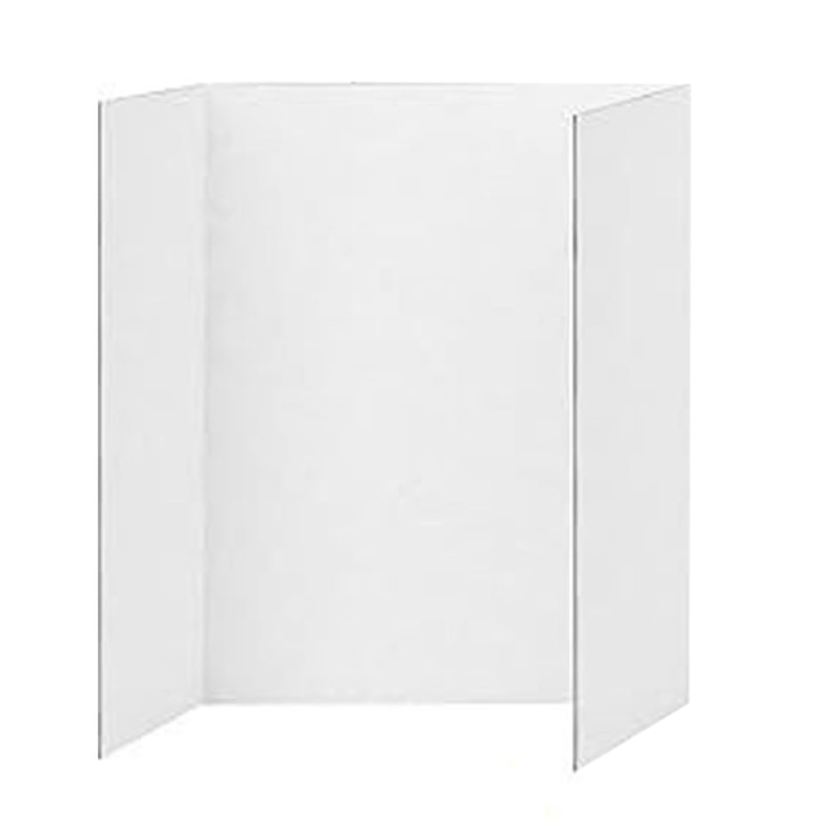 Tablero de presentación ligero, triple, 4 unidades, tableros de póster de tres pliegues, pequeños tableros de presentación blancos, 4 piezas de 35 cm