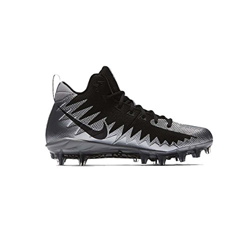 Nike Alpha Menace Pro Mid Mens Football Cleats (11.5, Metallic Silver/Black)