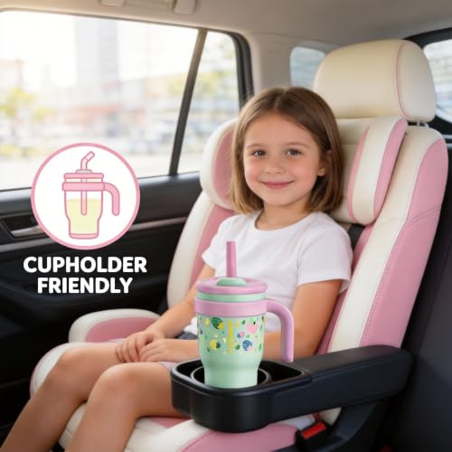 Image of 14 oz Toddler Tumbler with Handle, Kids Sippy Cups with Straw and Spout Lid