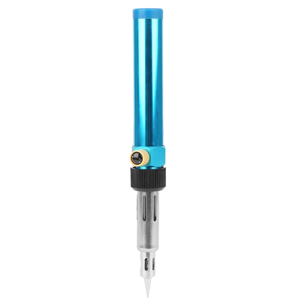 LiebeWH Soldador de Butano Soldador Estaño Gas Acero Inoxidable Portátil Temperatura Neumática Ajustable punta Alimentado por Butano para Automóviles Electrónica Bricolaje Soldering