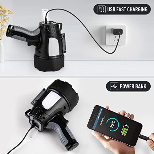 Lbe W5118 Rechargeable Spotlight Outdoor,1000,000 Lumens Led Spotlight Flashlight thumb #3