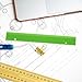 TOYANDONA Braille Measuring Ruler Blind Braille Measuring Tool Blind Learning Supply for Blind Green