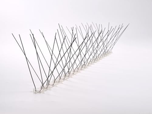 Taubenabwehr Vogelabwehr Spikes Edelstahl Vogelschutz Taubenspikes Vogelschreck - Foto 2