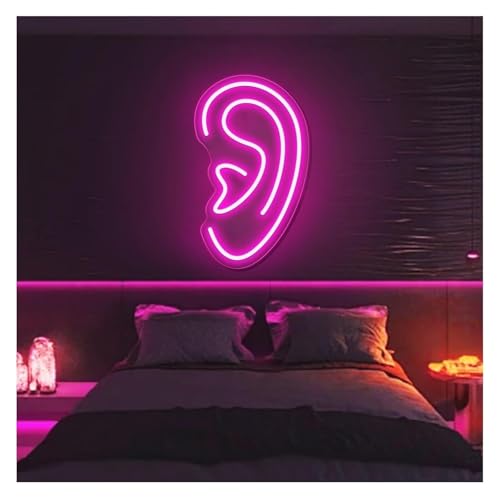 Néon oreille lampe LED murale 48 cm intensité variable déco studio maison