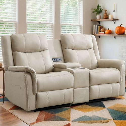 Korser Loveseat Recliner Sofa, Reclining Loveseat Couch, Reclining Couch with