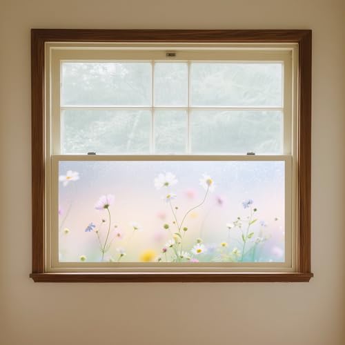 Vinilo Decorativo para Ventana IVN con Diseño Floral Suave miniatura 4