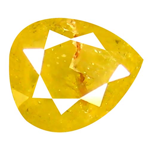 Diamant jaune poire vrac 0,21 ct pour remplacer une pierre perdue ou réparer un bijou